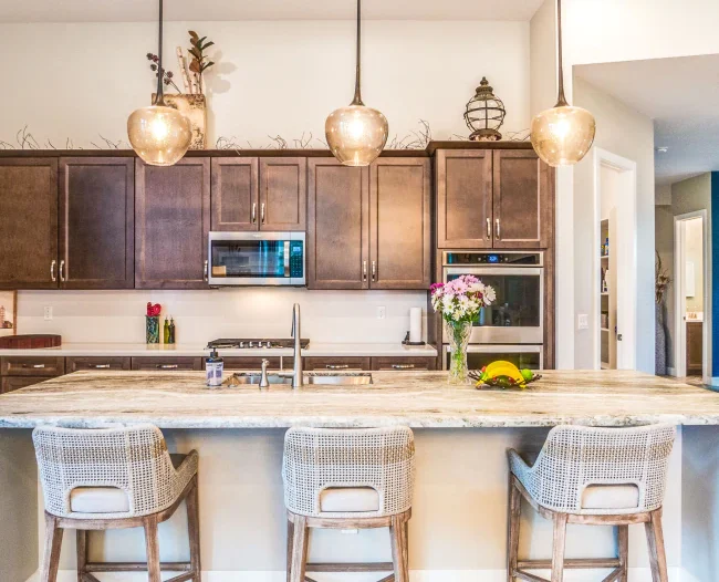 new rustic wooden kitchen